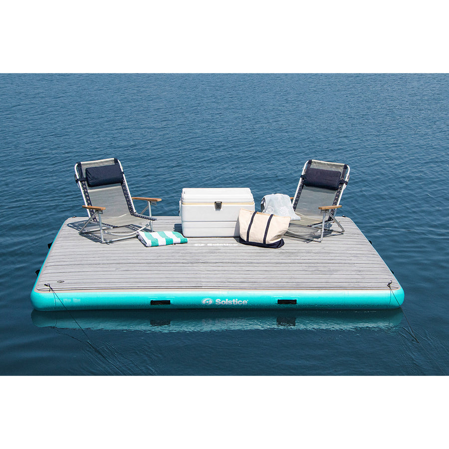 Solstice Watersports 10 x 8 Luxe Dock w/Traction Pad  Ladder [38810]