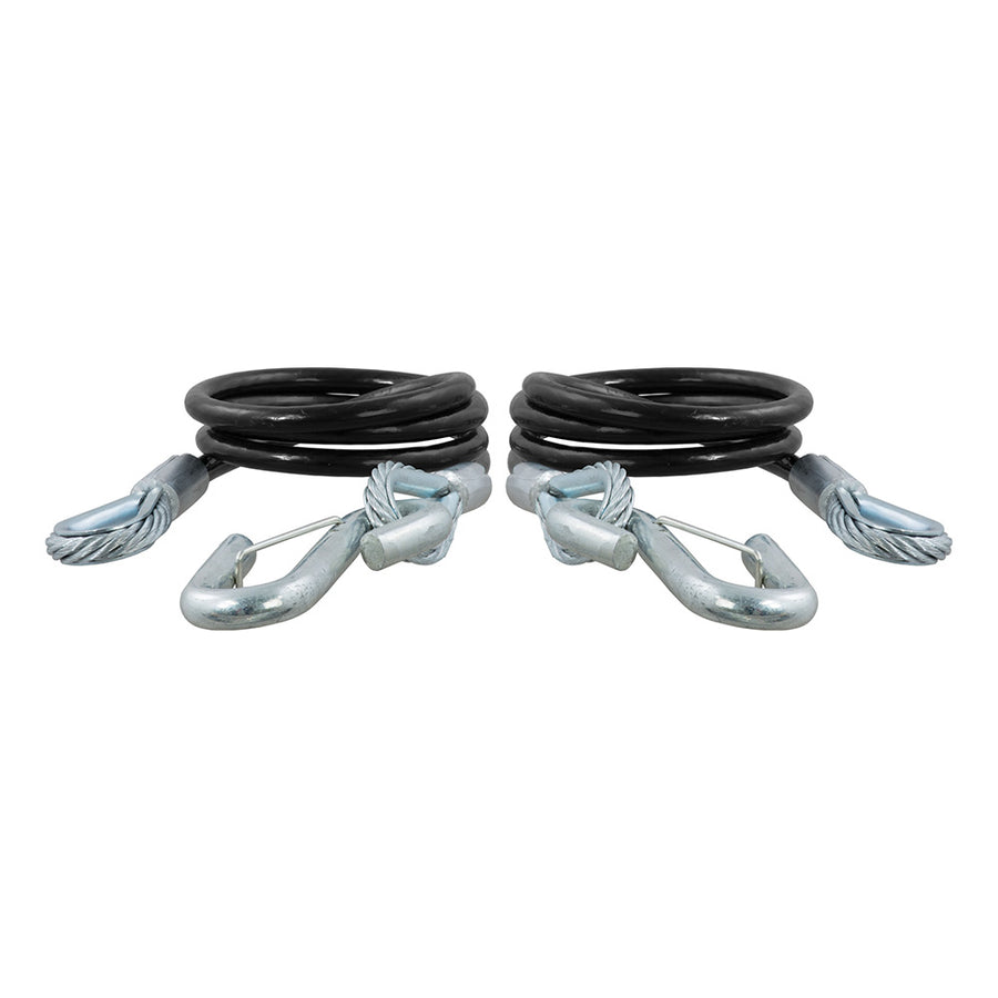 CURT 44-1/2" Safety Cables w/2 Snap Hooks - 5,000 lbs. - Vinyl Coated - 2 Pack [80151]