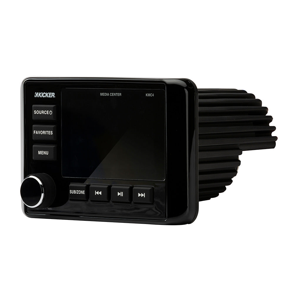 KICKER KMC4 Weather-Resistant Gauge-Style Media Center w/Bluetooth [46KMC4]