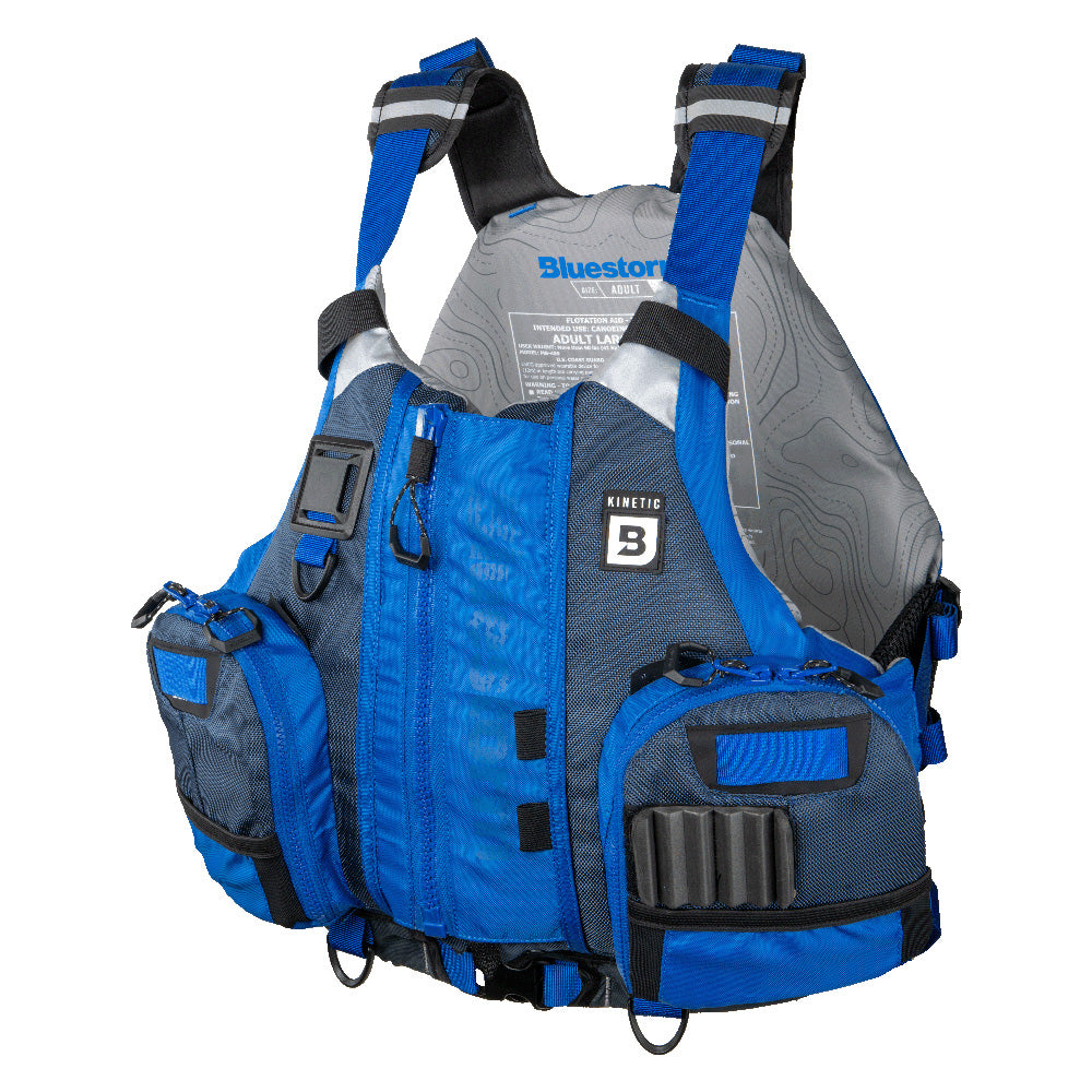 Bluestorm Kinetic Kayak Fishing Vest - Deep Blue - S/M [BS-409-BLU-S/M]