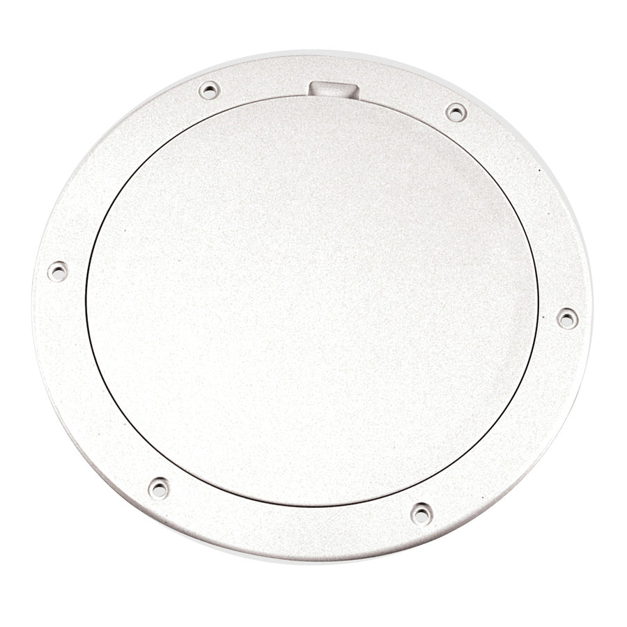 Beckson 6" Smooth Center Pry-Out Deck Plate - White [DP61-W]
