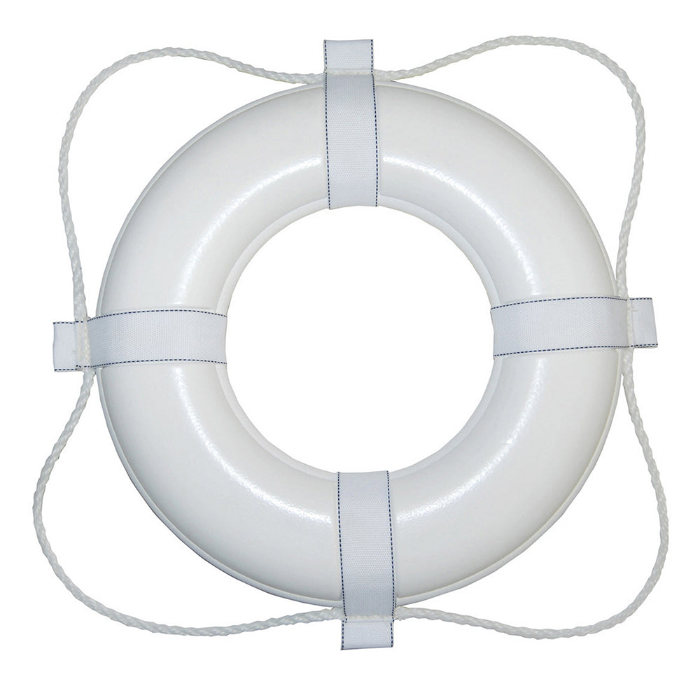 Taylor Made White 30" Foam Ring Buoy w/White Grab Line [380]