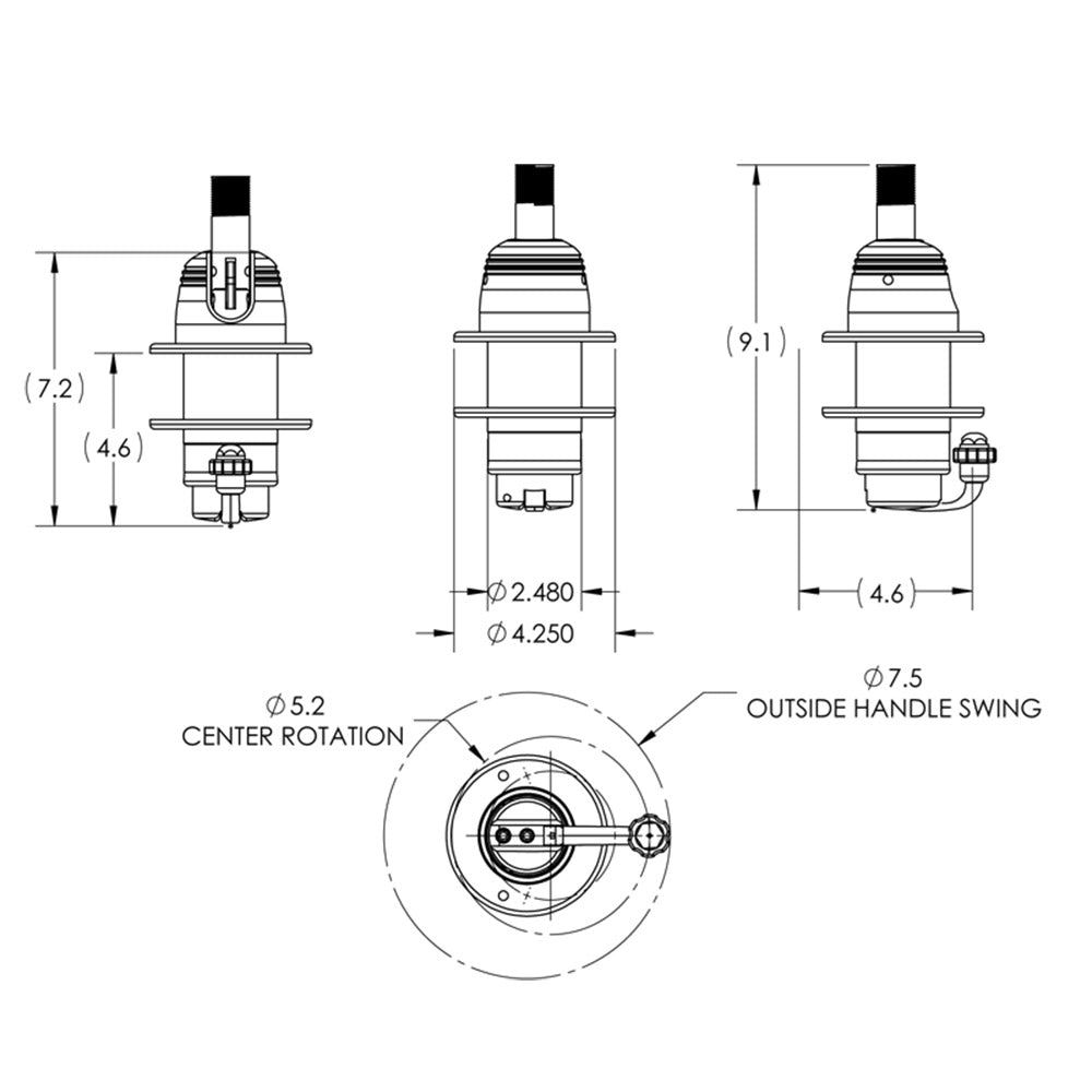 TACO Grand Slam 800 VHF Antenna Mount [GS-800-1]