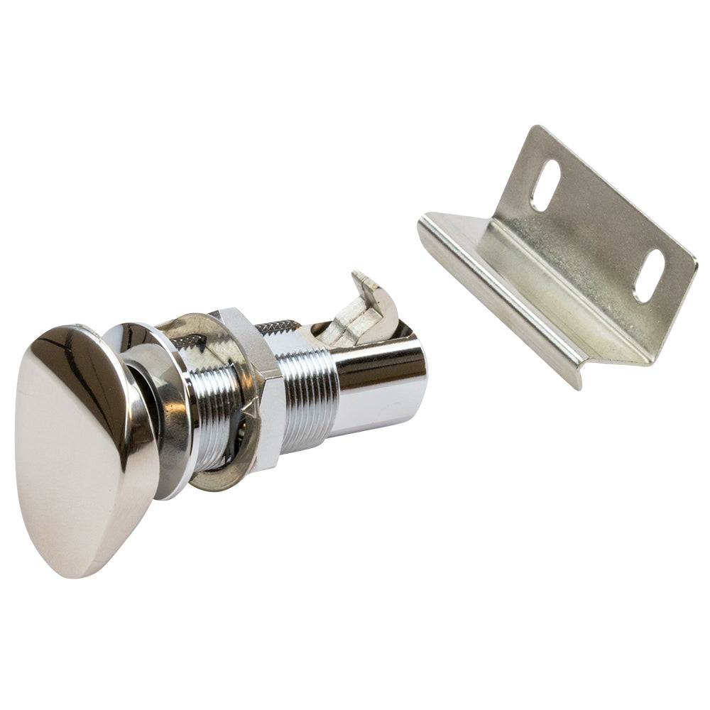 Sea-Dog Push Button Cabinet Latch - Oval [225400-1]