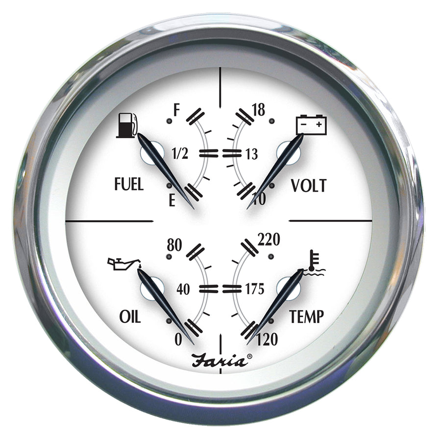 Faria Newport SS 4" Multifunction Gauge [45012]