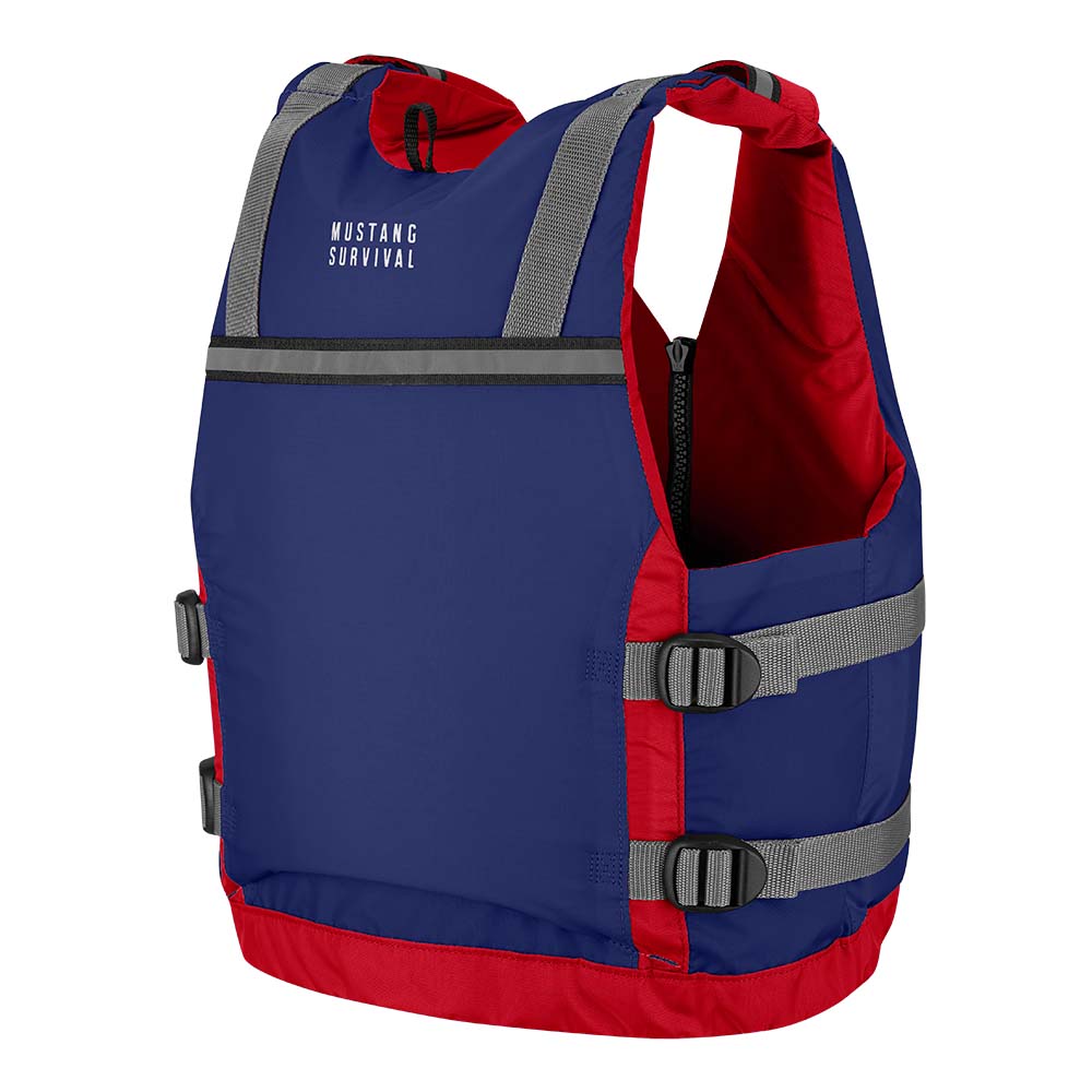 Mustang Youth Reflex Foam Vest - Navy Blue/Red [MV7030-80-0-216]