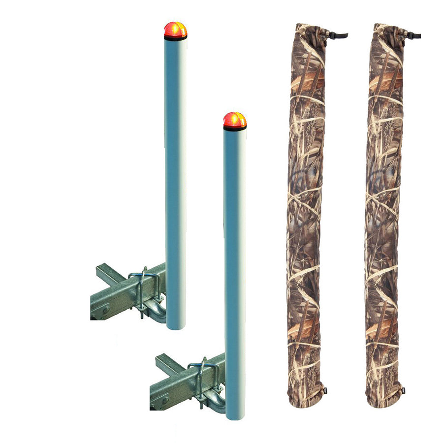 C.E. Smith 60" Post Guide-On w/L.E.D. Posts  FREE Camo Wet Lands Post Guide-On Pads [27760-903]