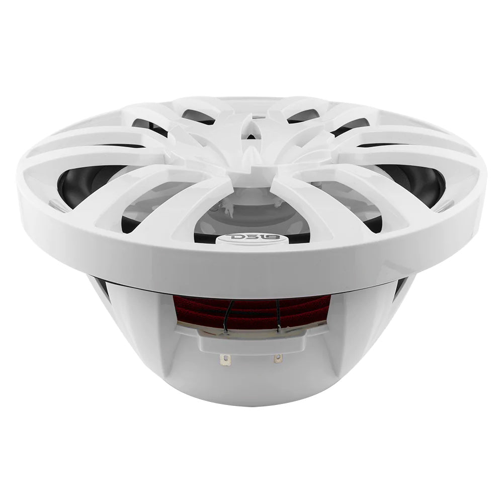 DS18 HYDRO 10" 2-Way Marine Speakers w/Bullet Tweeters  Integrated RGB LED Lights - White [NXL-10/WH]