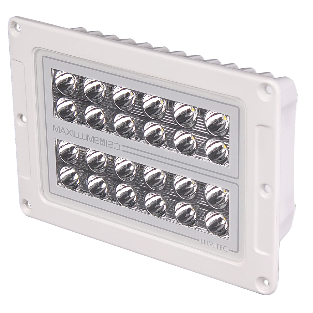 Lumitec Maxillume h120 - Flush Mount Flood Light - White Housing - White Dimming [101348]