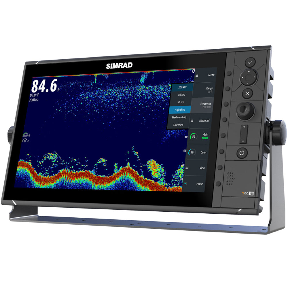 Simrad S2016 16" Fishfinder w/Broadband Sounder Module & CHIRP Technology - Wide Screen [000-12187-001]