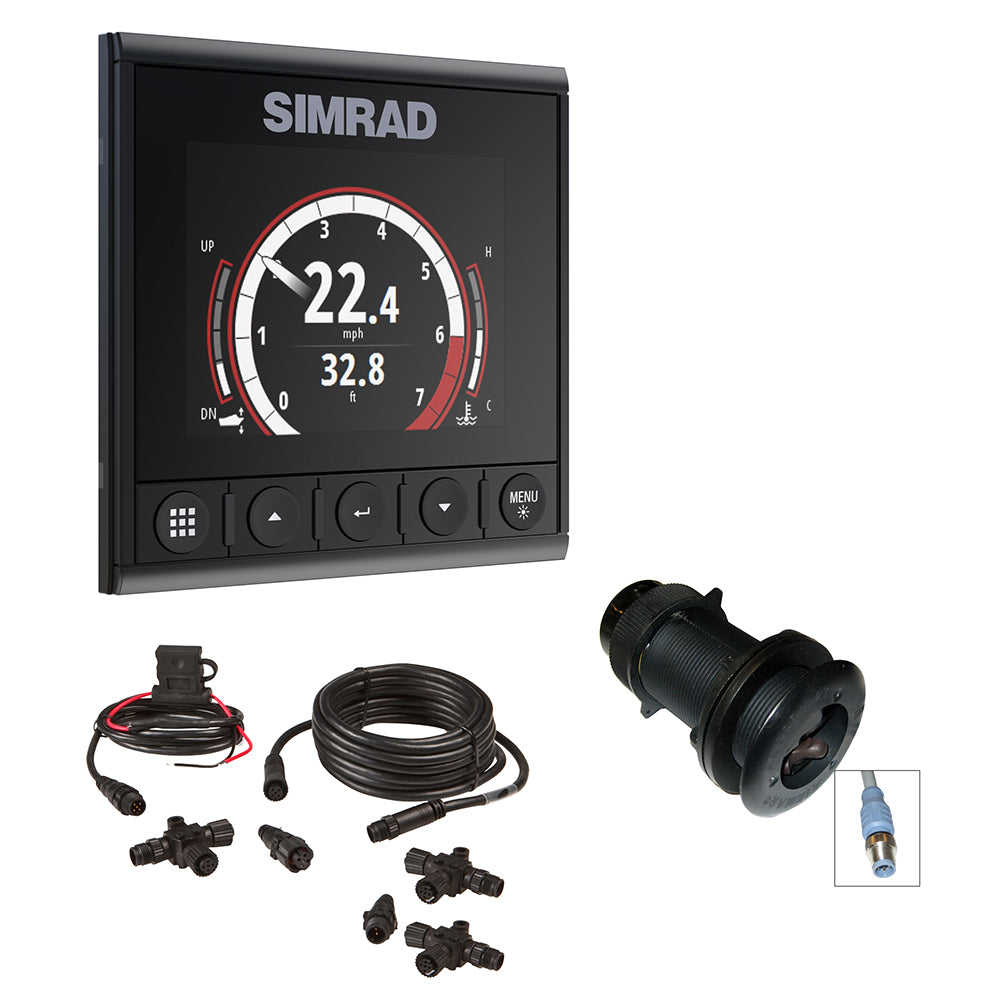 Simrad IS42 Speed/Depth Pack - IS42 Digital Display, DST800 Ducer & N2k Backbone Starter Kit [000-13293-001]