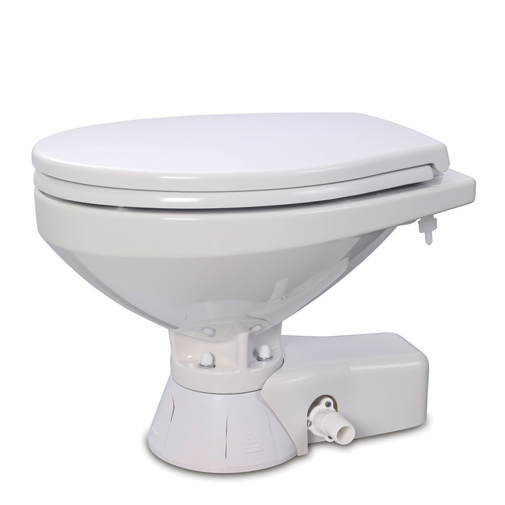 Jabsco Quiet Flush Freshwater Toilet - Regular Bowl w/Standard Close Lid - 12V [37045-4092]
