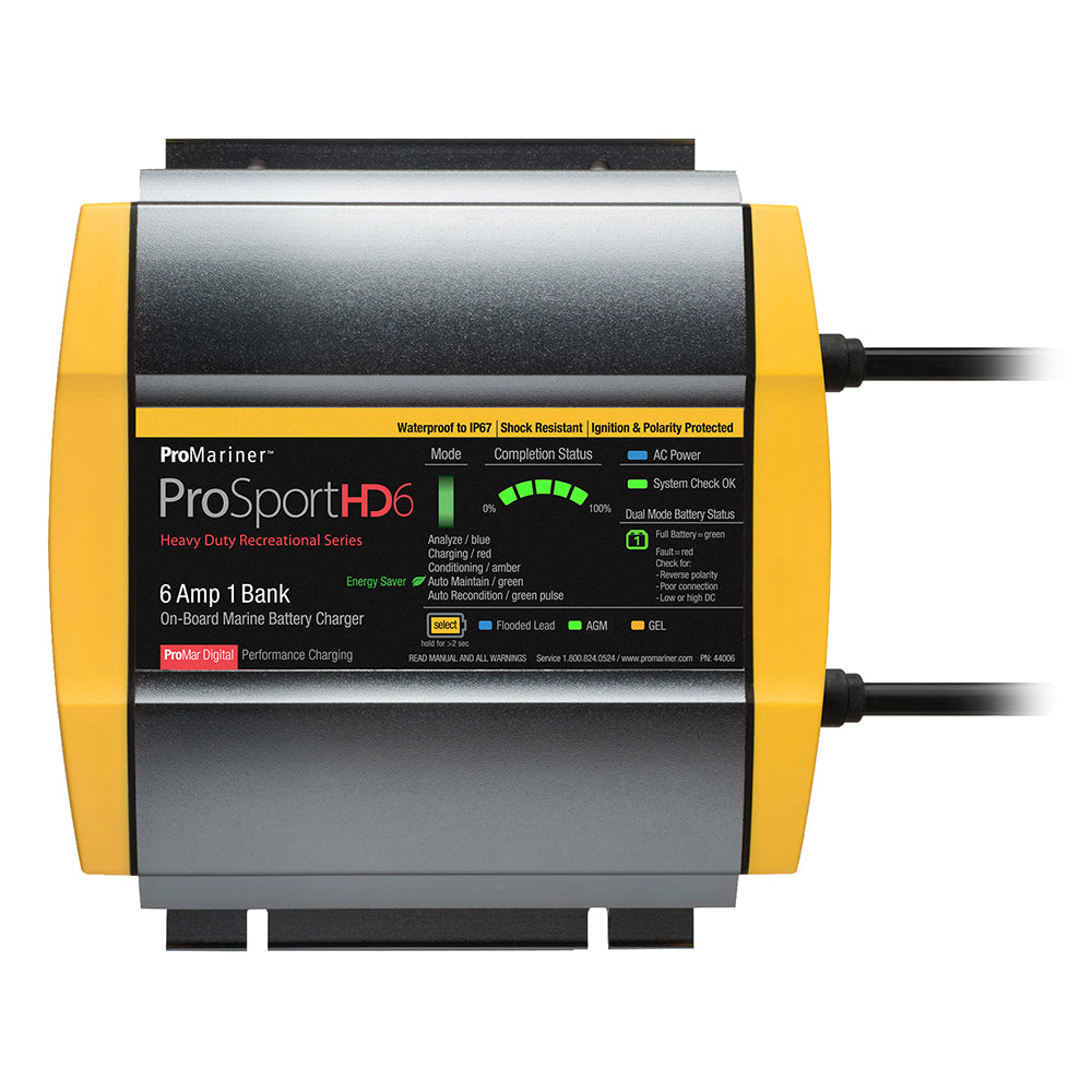 ProMariner ProSportHD 6 Gen 4 - 6 Amp - 1 Bank Battery Charger [44006]