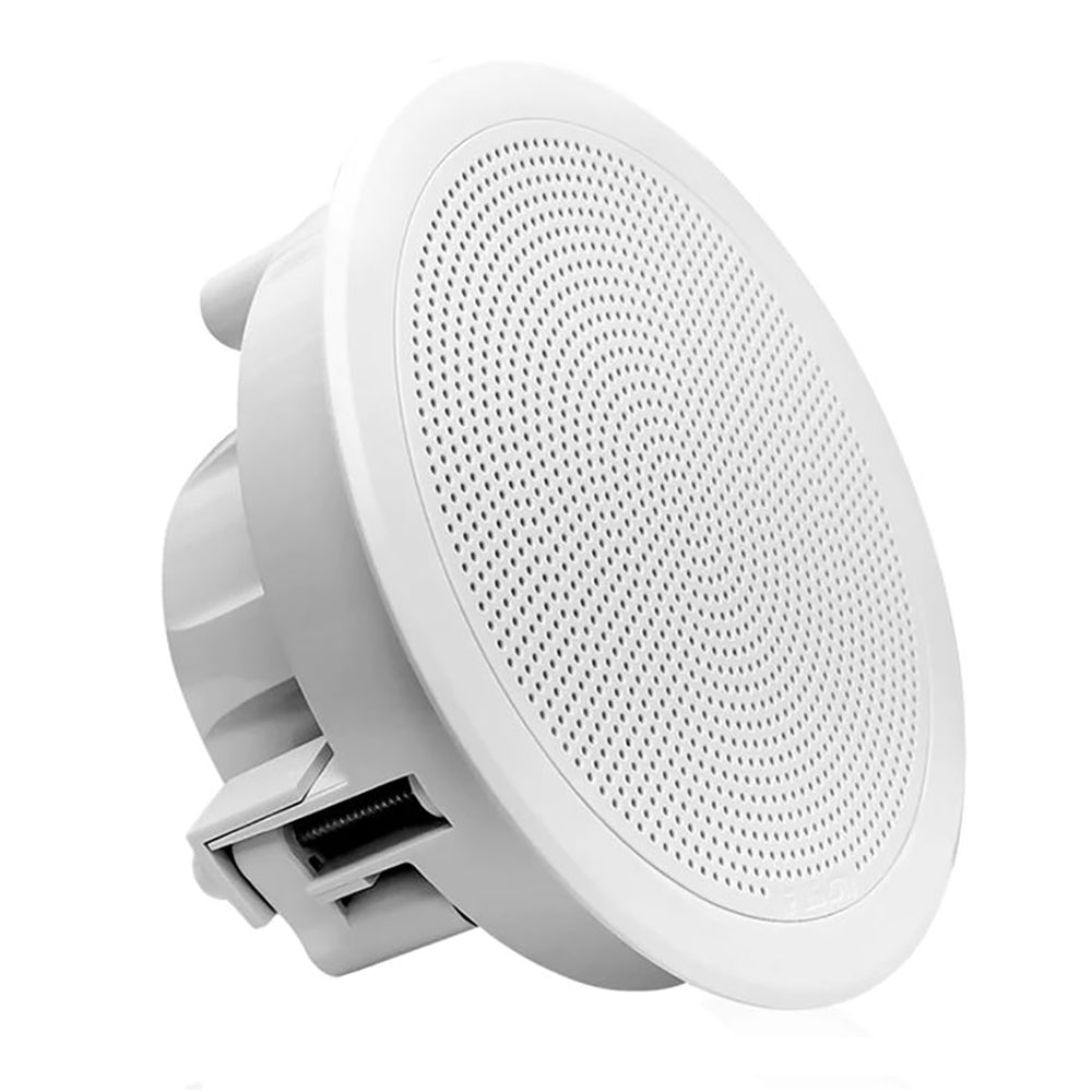 Fusion FM-F65RW FM Series 6.5" Flush Mount Round Marine Speakers - White Grill - 120W [010-02299-00]